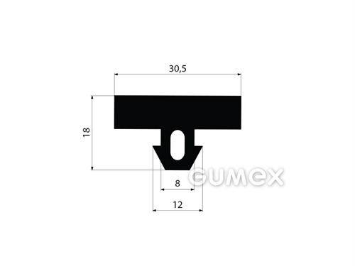 GUMMIPROFILE T-FORM - EPDM